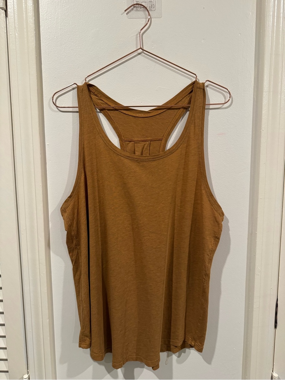 Lululemon Love Tank pleated heathered spice bronze